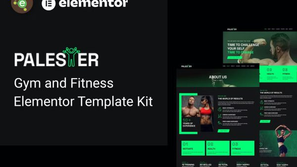 Palester and Gym and Fitness Elementor Template Kit