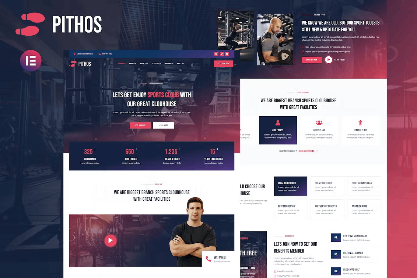 PithosCover.png Pithos - Fitness Center and Clubhouse Elementor Template Kit