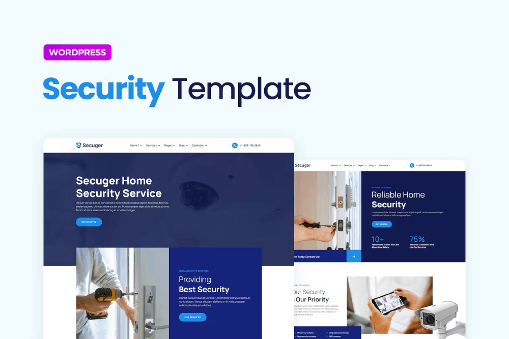 SecugerCover.png Secuger and Home Security Elementor Pro Template Kit