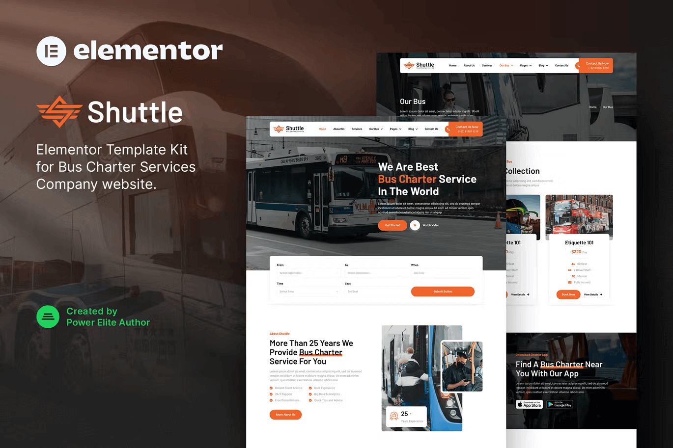 Shuttle-Cover.png Shuttle and Bus Charter Service Transport Company Elementor Template Kit