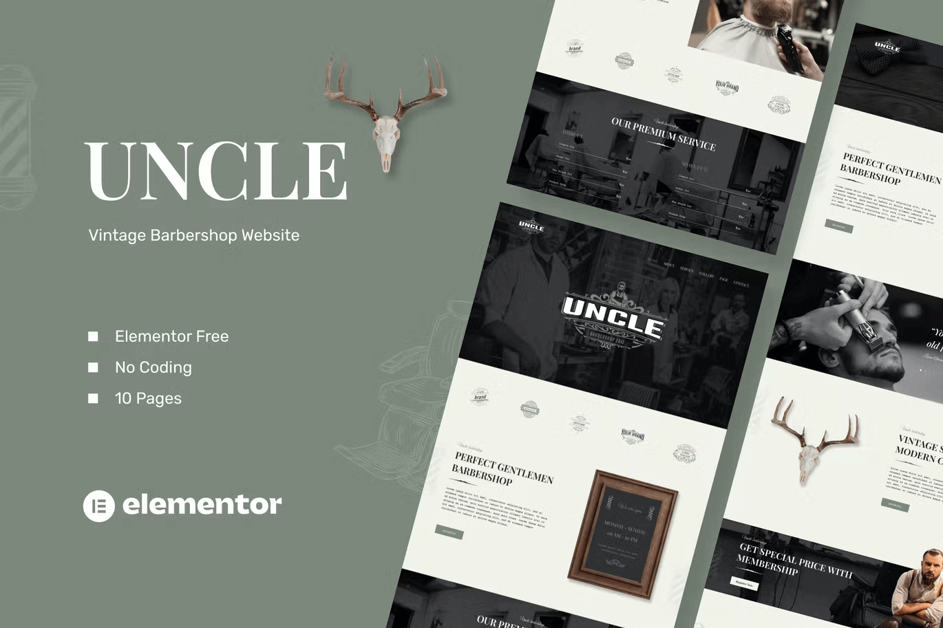 Uncle-Cover.png Uncle and Barbershop Elementor Template Kit