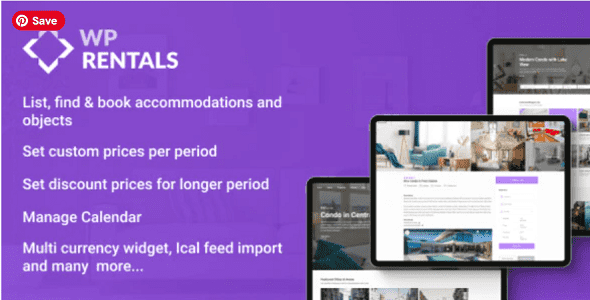WP Rentals Theme for Booking Accommodation