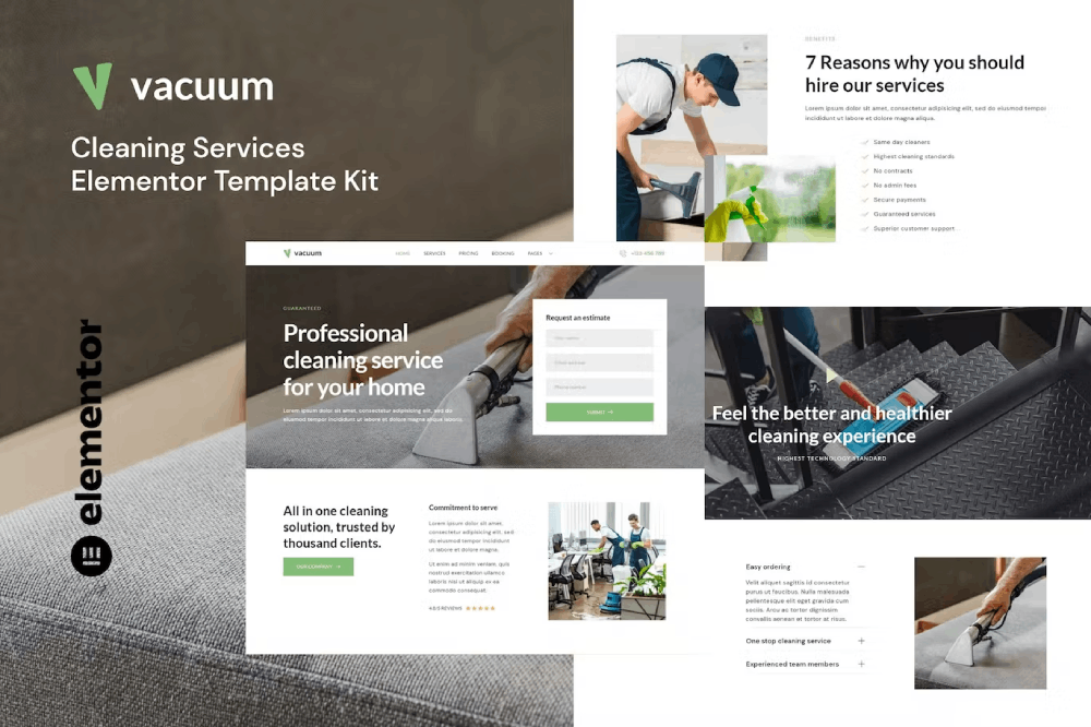 covervacuum.png Vacuum and Cleaning Services Company Elementor Template Kit