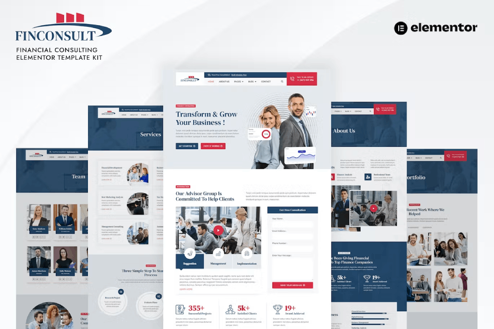 finconsult-banner.png Finconsult Financial Consulting Elementor Template Kit